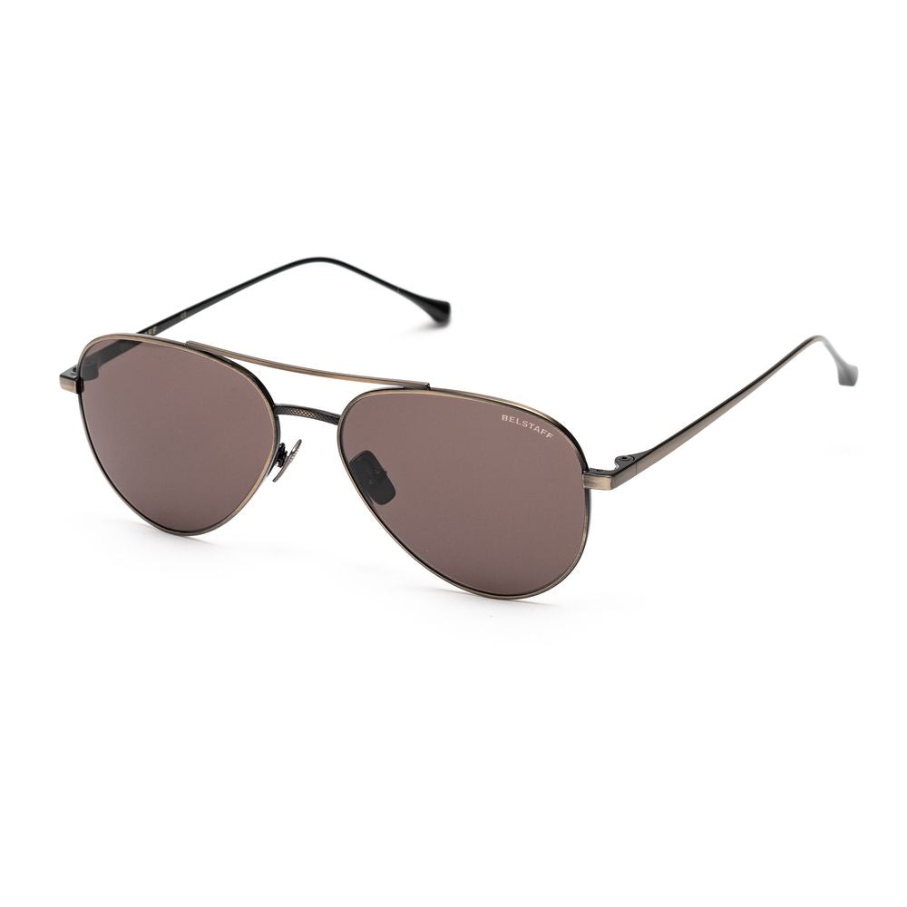 Brown Stainless Steel Sunglasses-Belstaff-LabelTerrace.com
