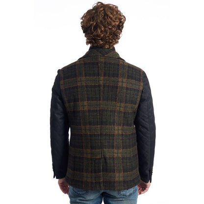 Brown Wool Men Jacket-Roberto Pepe Luxury-LabelTerrace.com