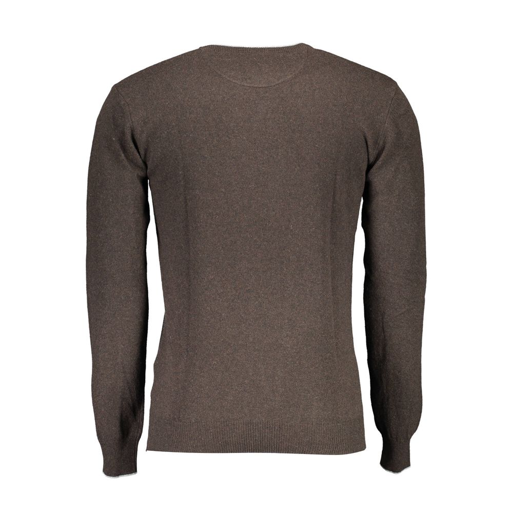 Brown Wool Men Sweater-U.S. POLO ASSN.-LabelTerrace.com