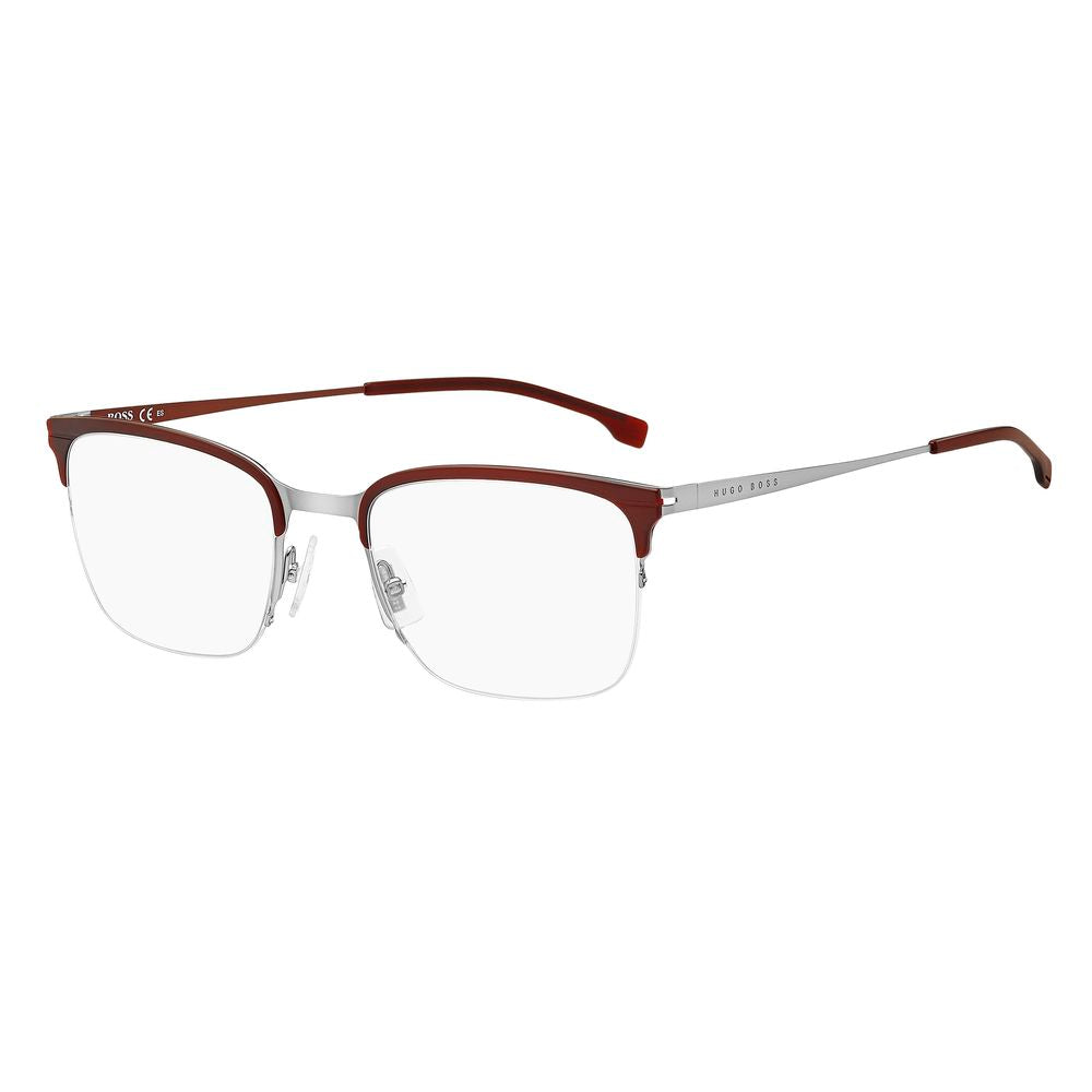 Burgundy Metal Frames-Hugo Boss-LabelTerrace.com