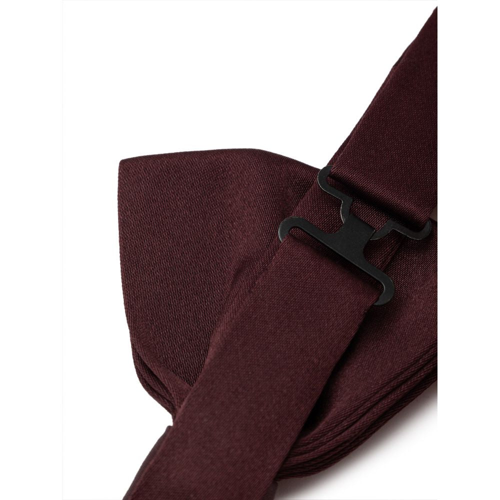 Burgundy Silk Bowty-Dolce & Gabbana-LabelTerrace.com