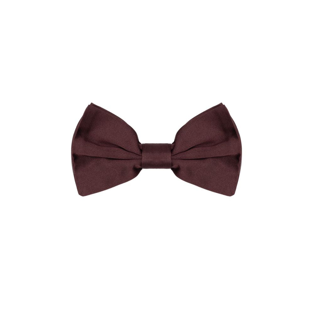 Burgundy Silk Bowty-Dolce & Gabbana-LabelTerrace.com