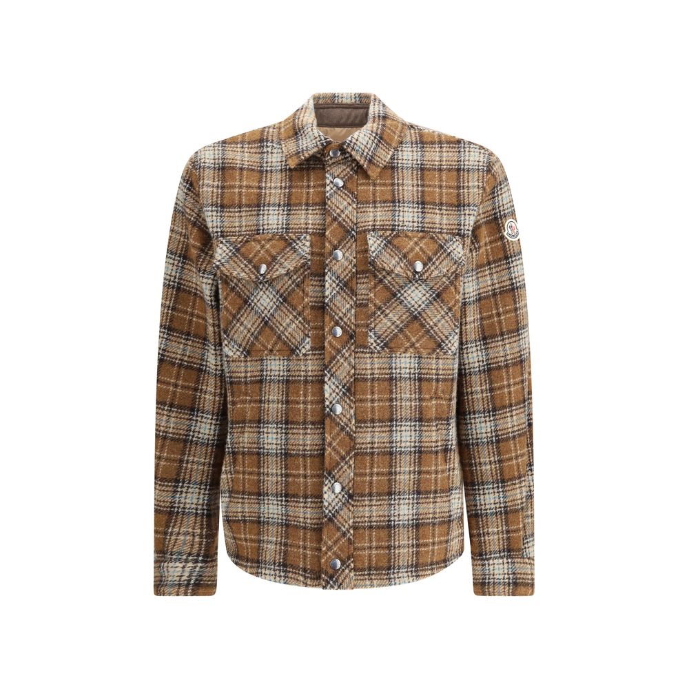 Checked wool Overshirt-Moncler-LabelTerrace.com