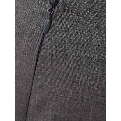 Chic Gray Wool Pencil Skirt-Lardini-LabelTerrace.com
