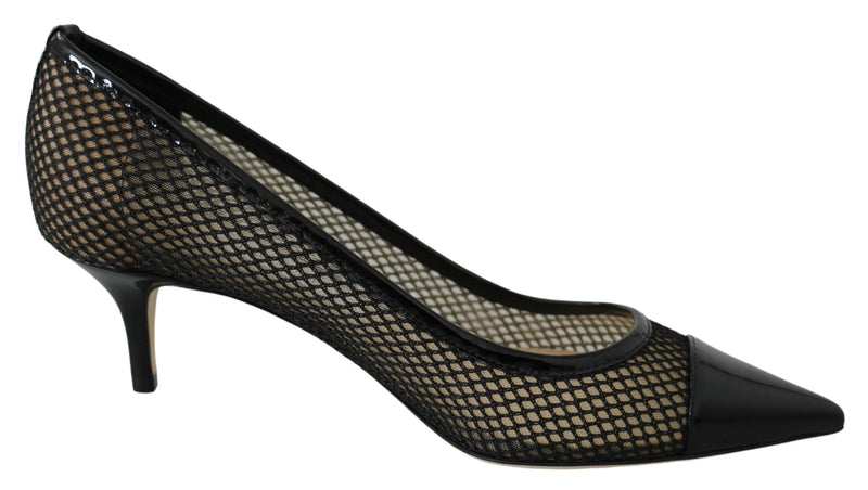 Chic Patent Mesh Pointed Pumps-Jimmy Choo-LabelTerrace.com