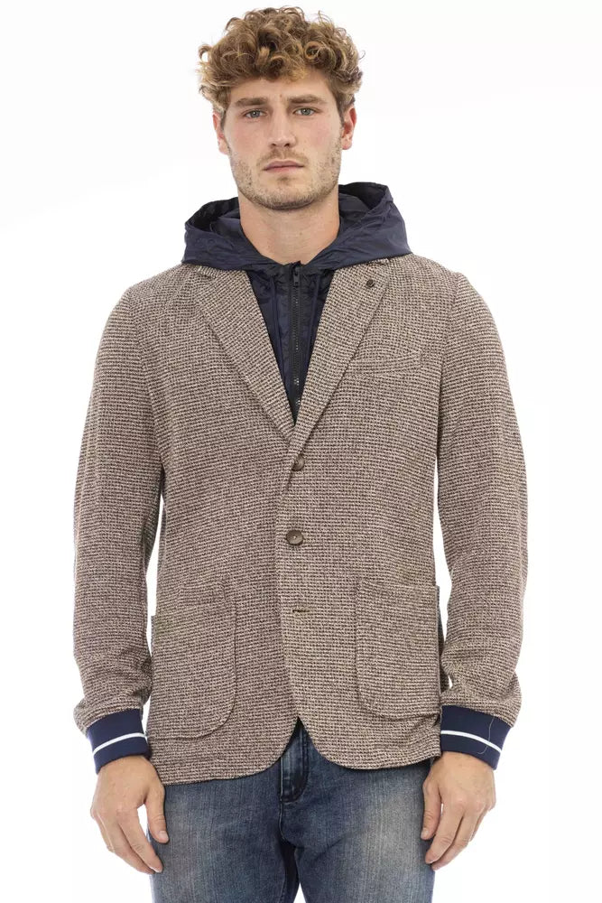 Chic Waterproof Hooded Fabric Jacket-Distretto12-LabelTerrace.com