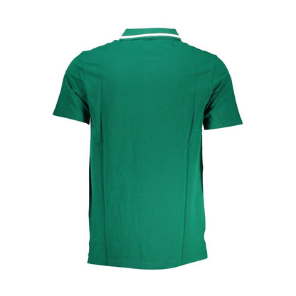 Classic Green Cotton Polo with Contrast Details-Fila-LabelTerrace.com