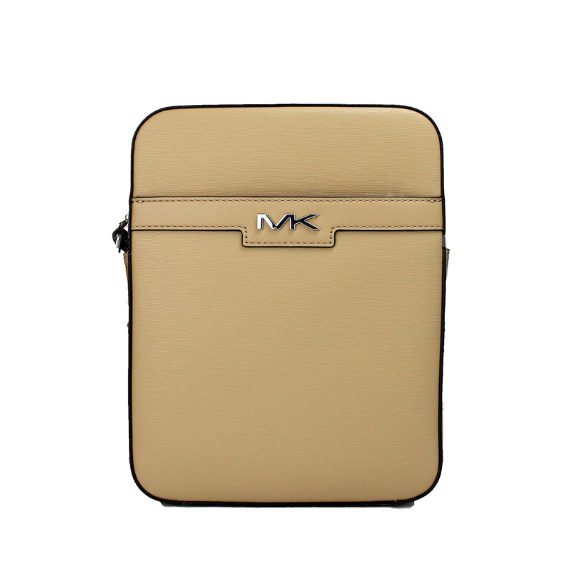 Cooper Medium Camel Crossgrain Leather Flight Crossbody Bag-Michael Kors-LabelTerrace.com