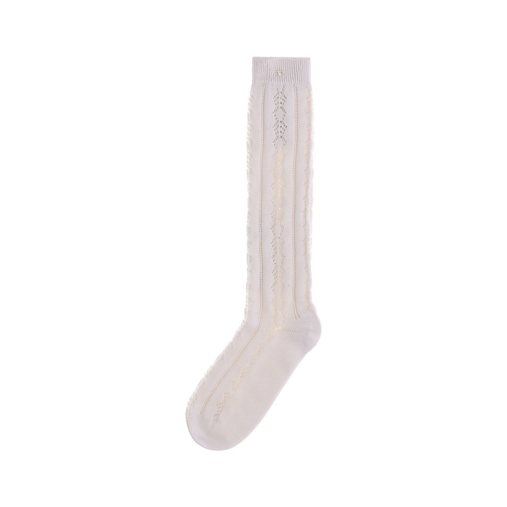 Cream Cotton Socks