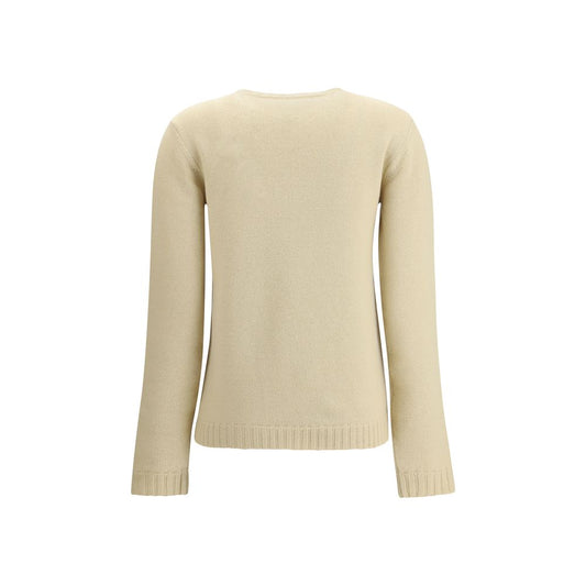Cream Fleece Wool Sweatshirt