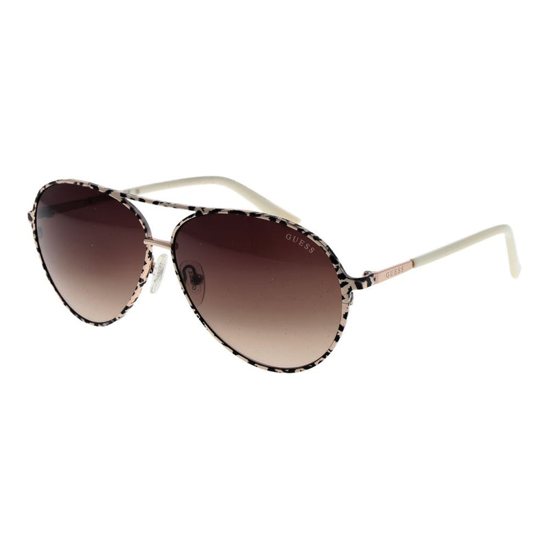 Cream Metal Sunglasses