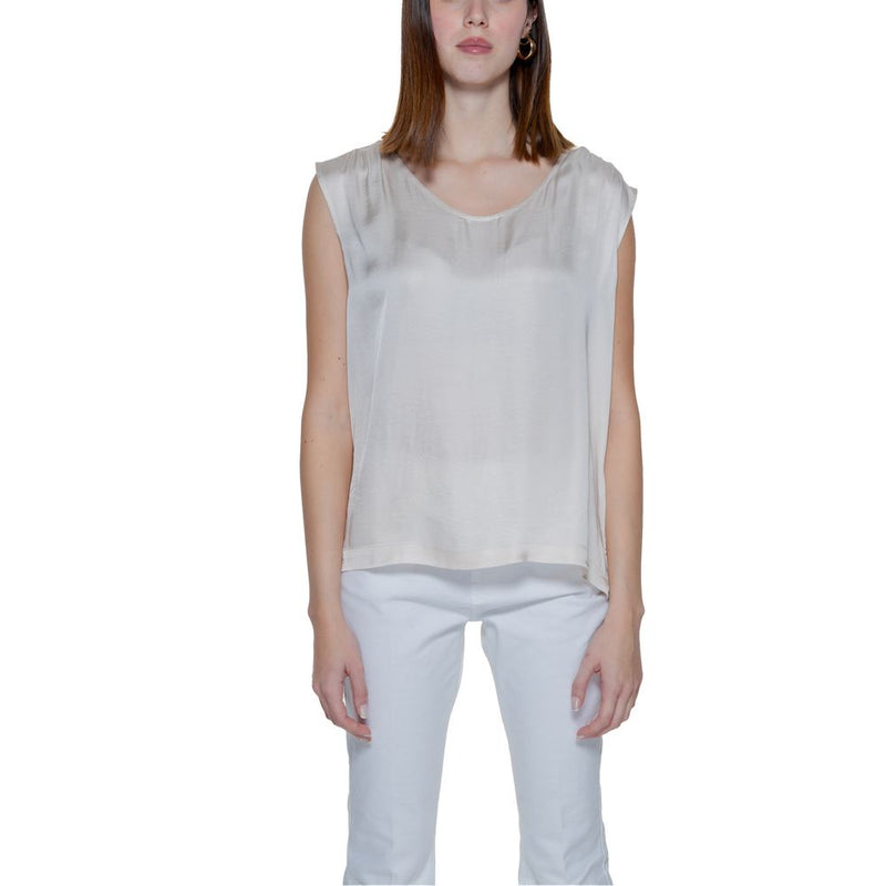 Cream Viscose Blouse-Street One-LabelTerrace.com