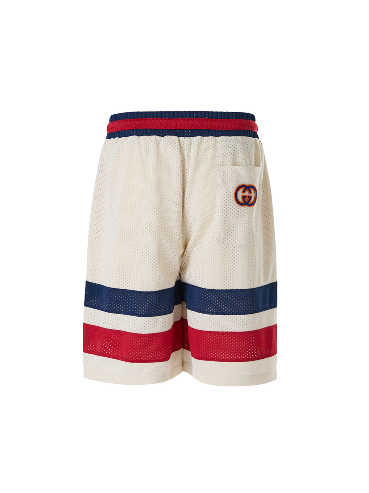 Cream polyester Logo Shorts-Gucci-LabelTerrace.com
