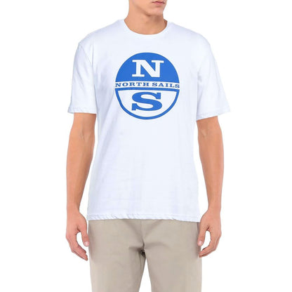 Crisp White Logo Cotton T-Shirt-North Sails-LabelTerrace.com