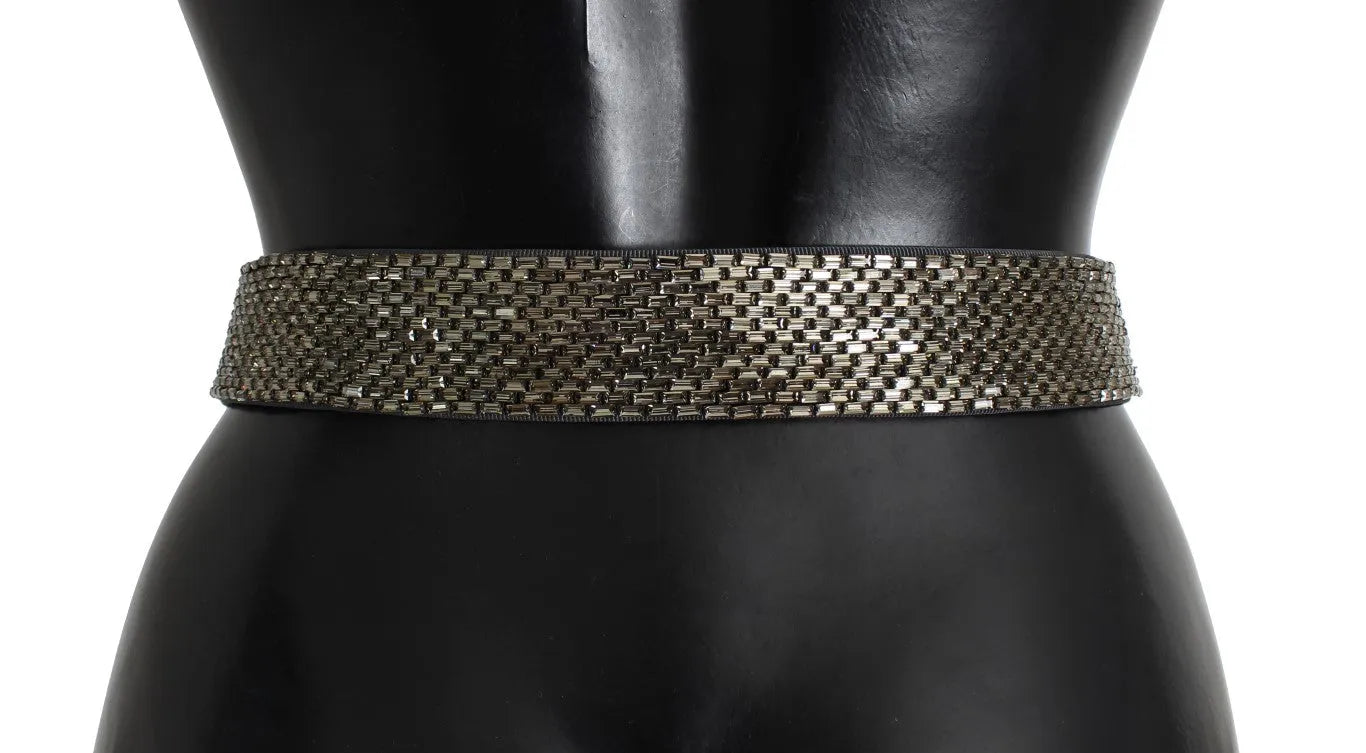 Crystal Buckle Sequined Waist Belt-Dolce & Gabbana-LabelTerrace.com