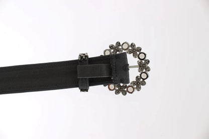 Crystal Buckle Sequined Waist Belt-Dolce & Gabbana-LabelTerrace.com