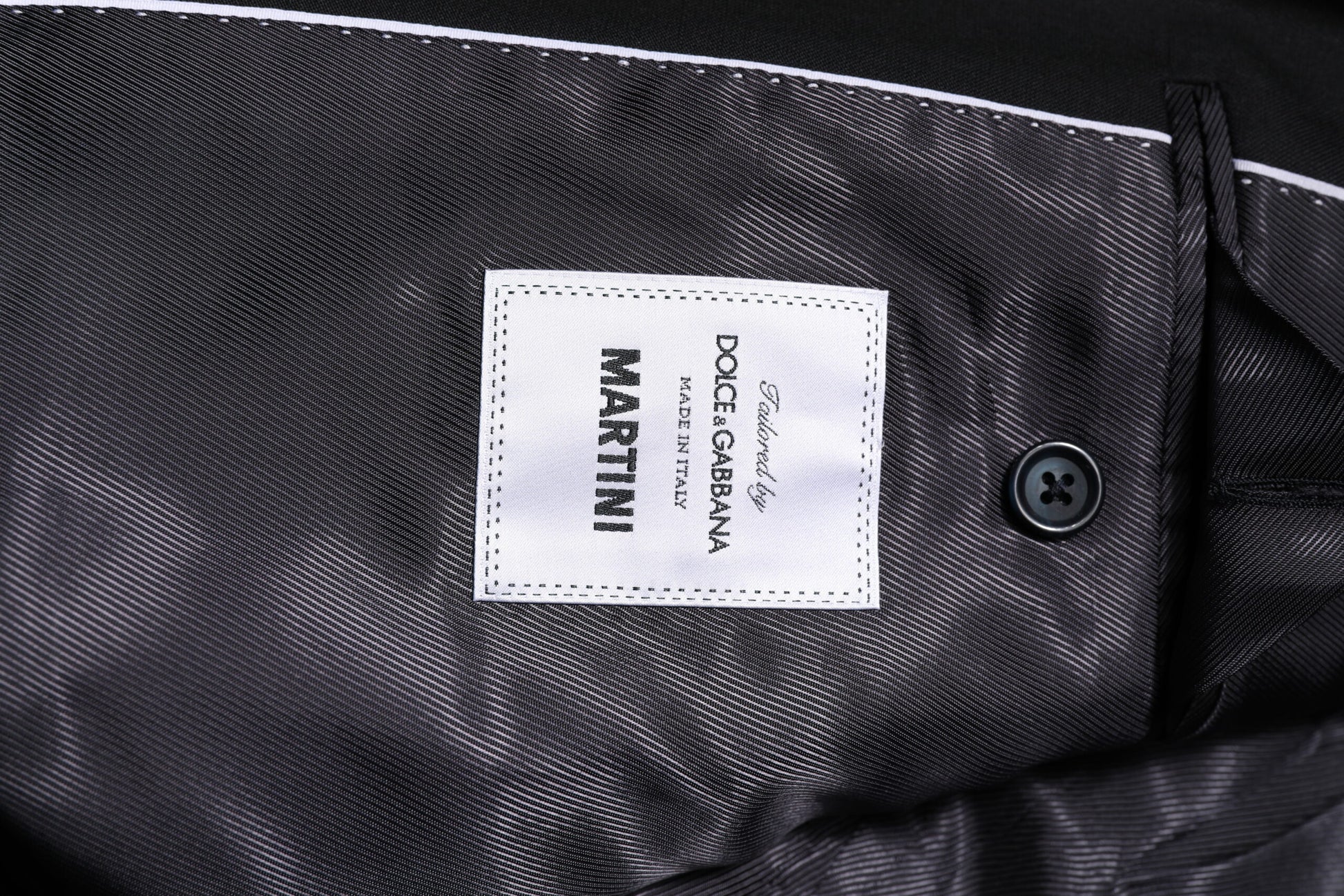 Dark Blue MARTINI Wool Blazer Coat Jacket-Dolce & Gabbana-LabelTerrace.com