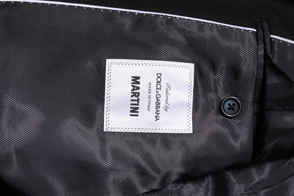 Dark Blue MARTINI Wool Blazer Coat Jacket-Dolce & Gabbana-LabelTerrace.com