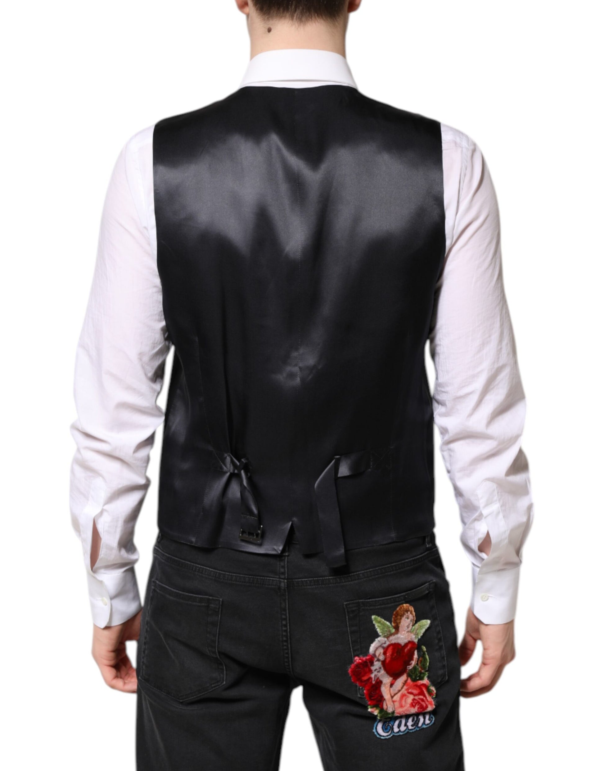 Dark Blue MARTINI Wool Suit 2 Piece Jacket-Dolce & Gabbana-LabelTerrace.com