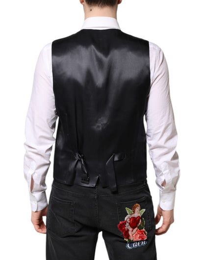 Dark Blue MARTINI Wool Suit 2 Piece Jacket-Dolce & Gabbana-LabelTerrace.com