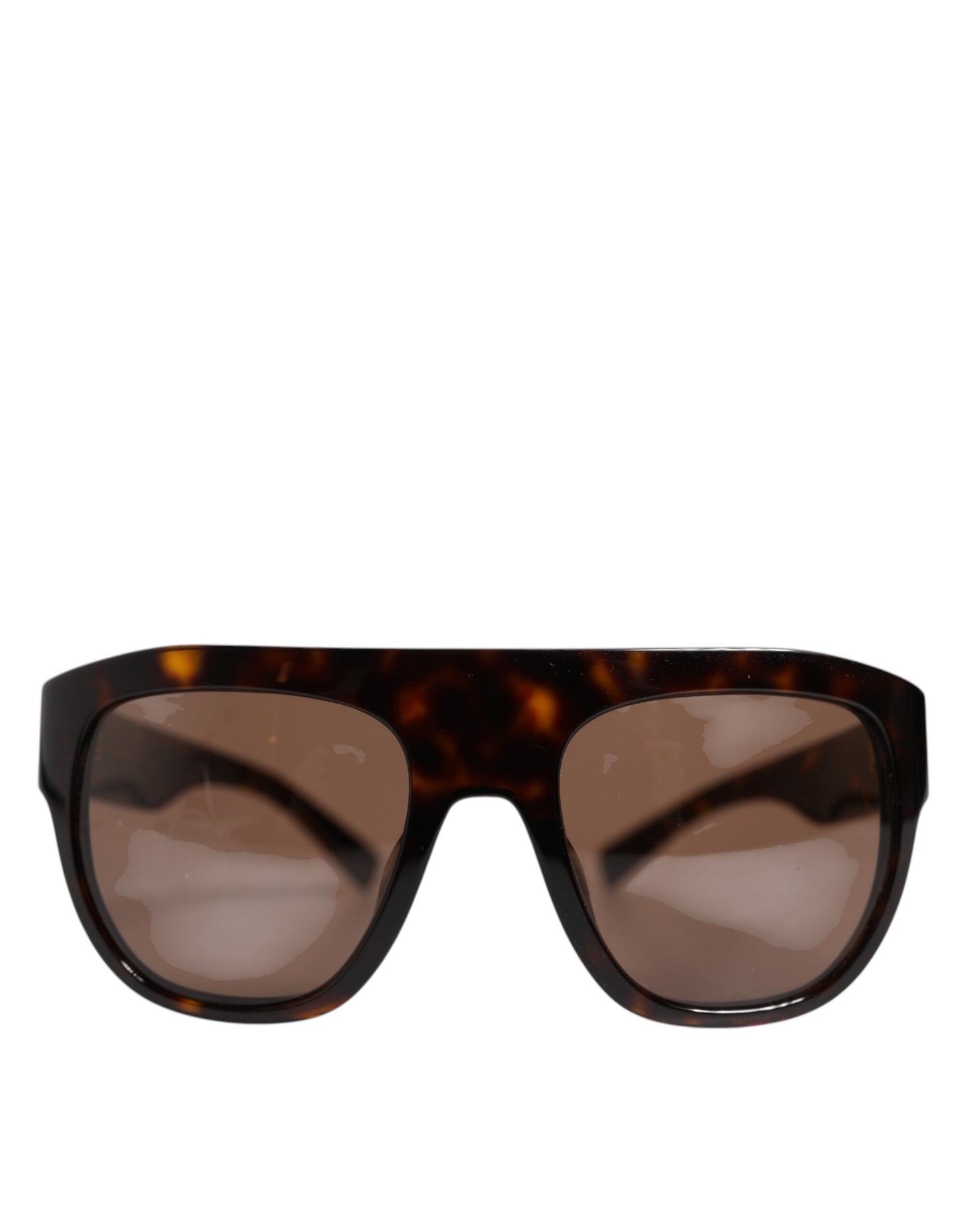 Dark Brown Havana DG4398F Square Frame Eyewear Sunglasses-Dolce & Gabbana-LabelTerrace.com
