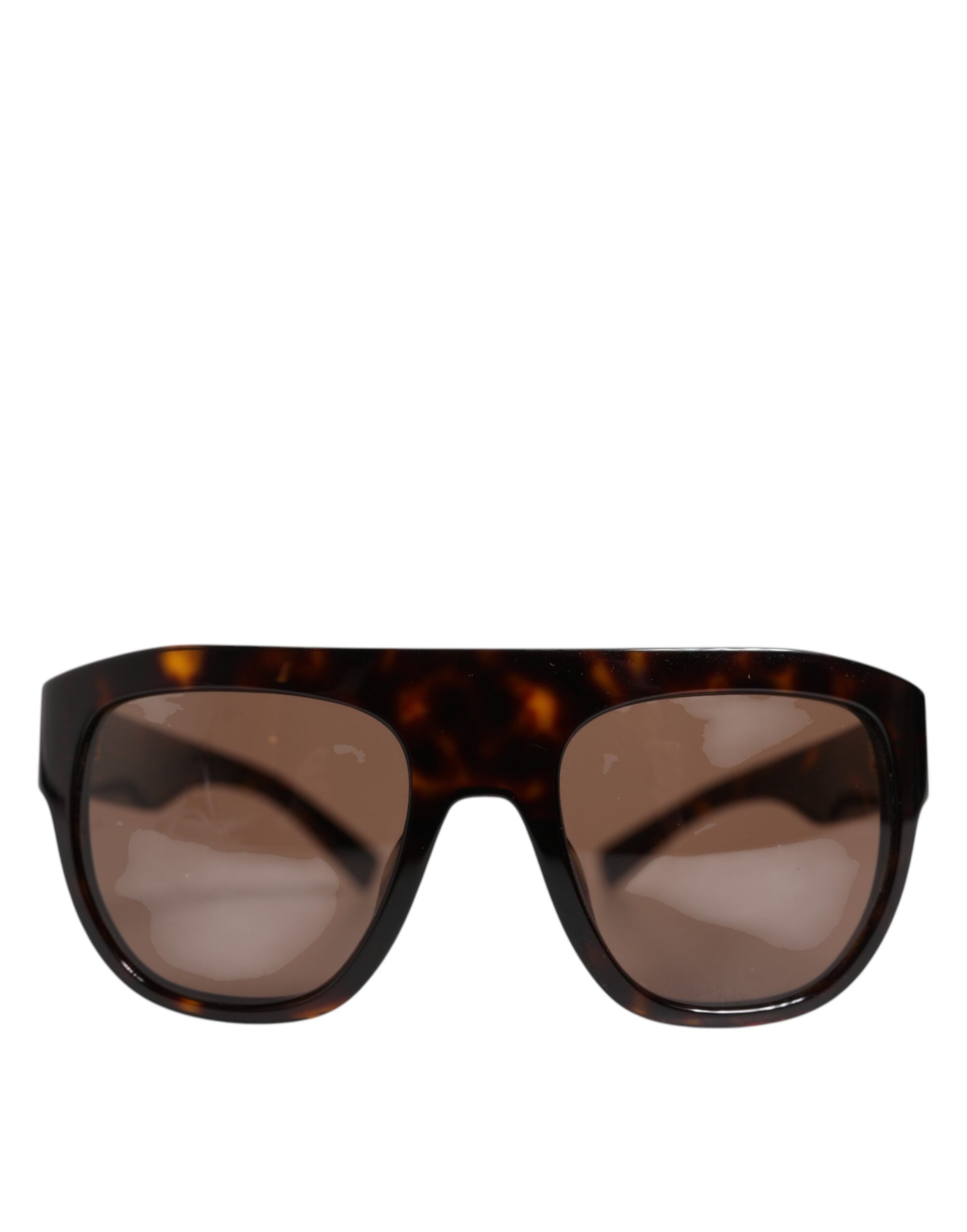 Dark Brown Havana DG4398F Square Frame Eyewear Sunglasses-Dolce & Gabbana-LabelTerrace.com