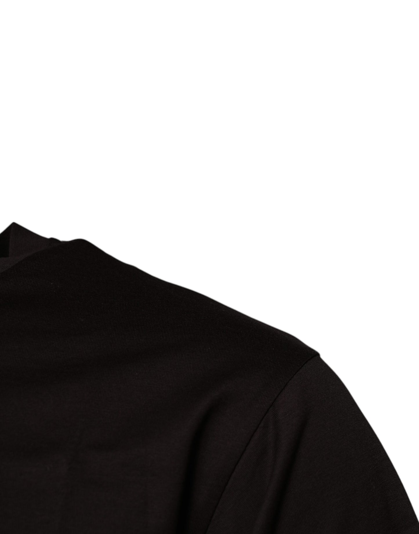 Dark Brown Logo Cotton Crew Neck T-shirt-Dolce & Gabbana-LabelTerrace.com