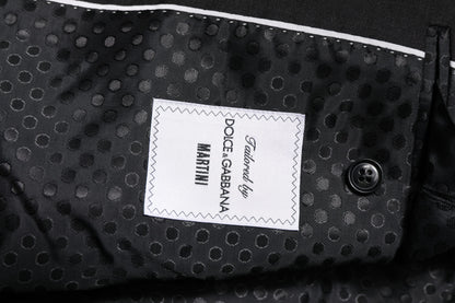 Dark Gray MARTINI Single Breasted Jacket-Dolce & Gabbana-LabelTerrace.com