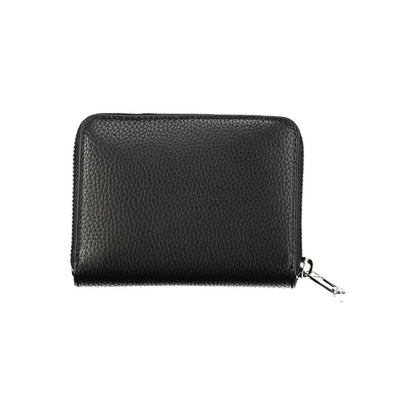 Elegant Black Polyethylene Wallet-Tommy Hilfiger-LabelTerrace.com