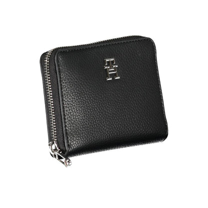 Elegant Black Polyethylene Wallet-Tommy Hilfiger-LabelTerrace.com