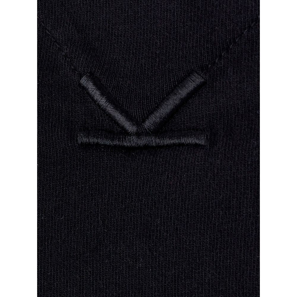 Elegant Cotton Tee in Timeless Black-Kenzo-LabelTerrace.com