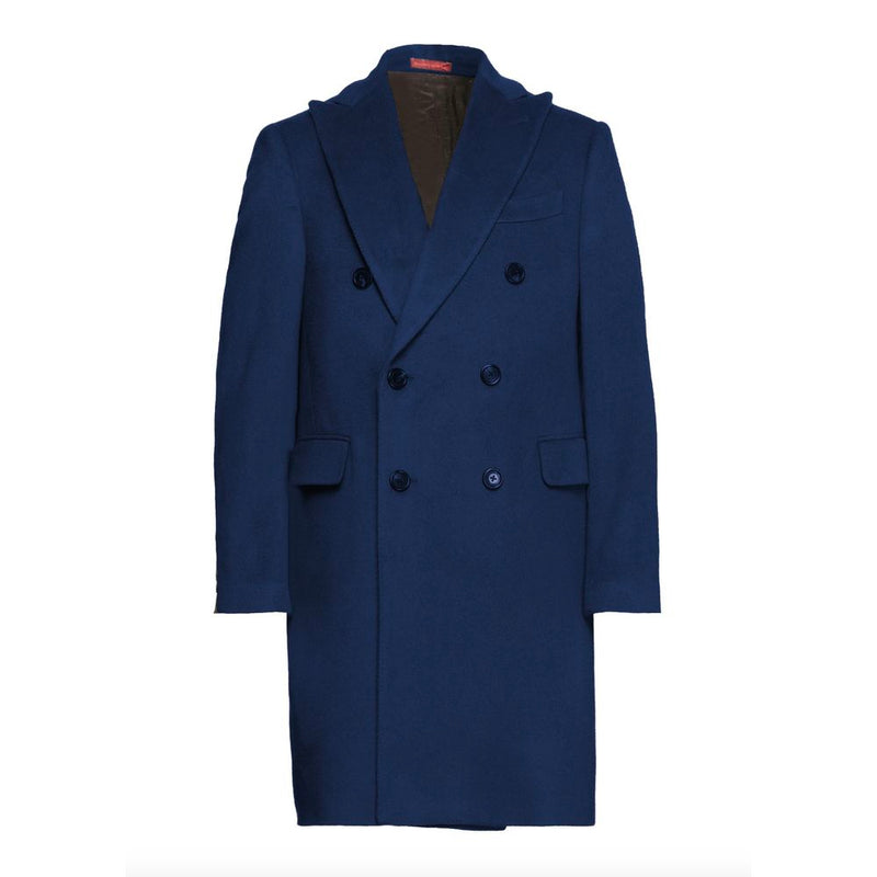 Elegant Dark Blue Borgia Coat-Borgia-LabelTerrace.com