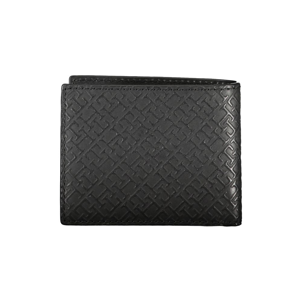 Elegant Leather Double Card Wallet with Contrast Details-Tommy Hilfiger-LabelTerrace.com