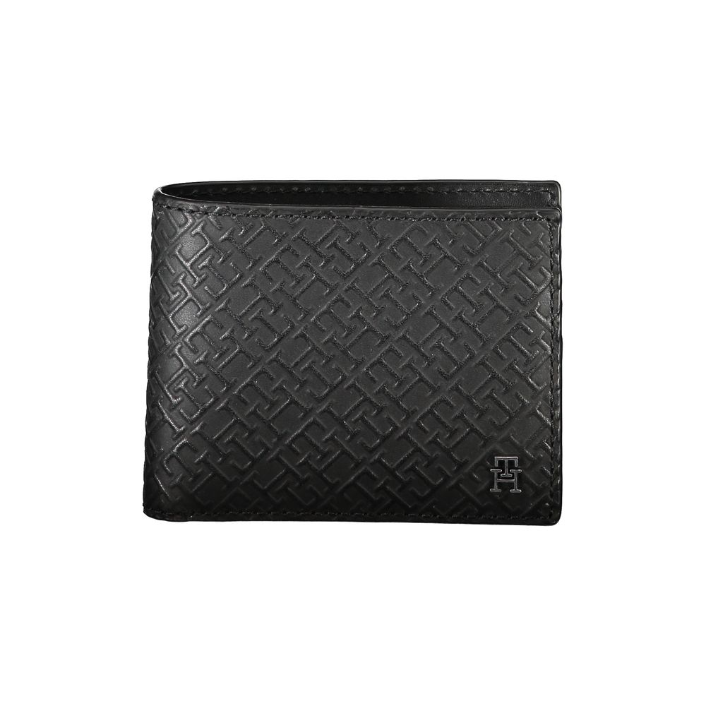 Elegant Leather Double Card Wallet with Contrast Details-Tommy Hilfiger-LabelTerrace.com