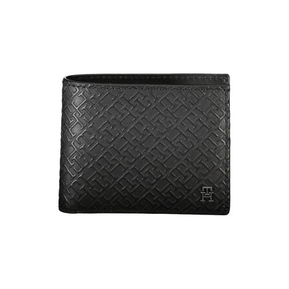 Elegant Leather Double Card Wallet with Contrast Details-Tommy Hilfiger-LabelTerrace.com