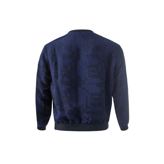 Elegant Linen Blue T-Shirt for Men-Emporio Armani-LabelTerrace.com