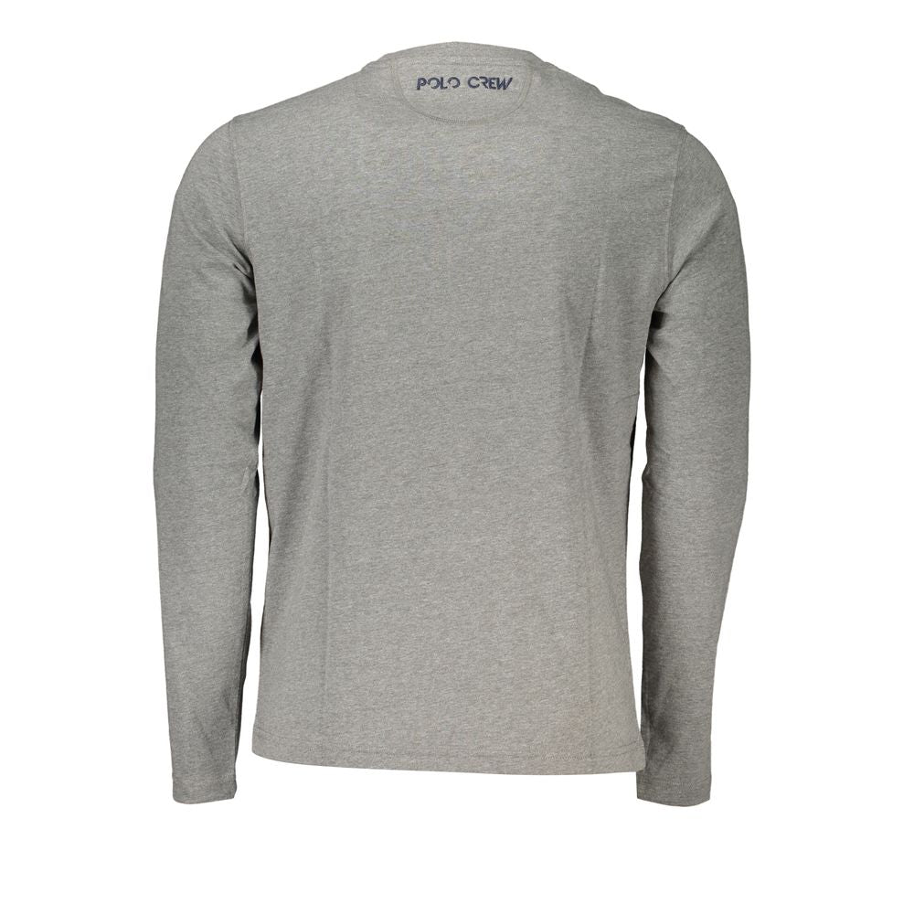 Elegant Long-Sleeved Crew Neck Tee-La Martina-LabelTerrace.com