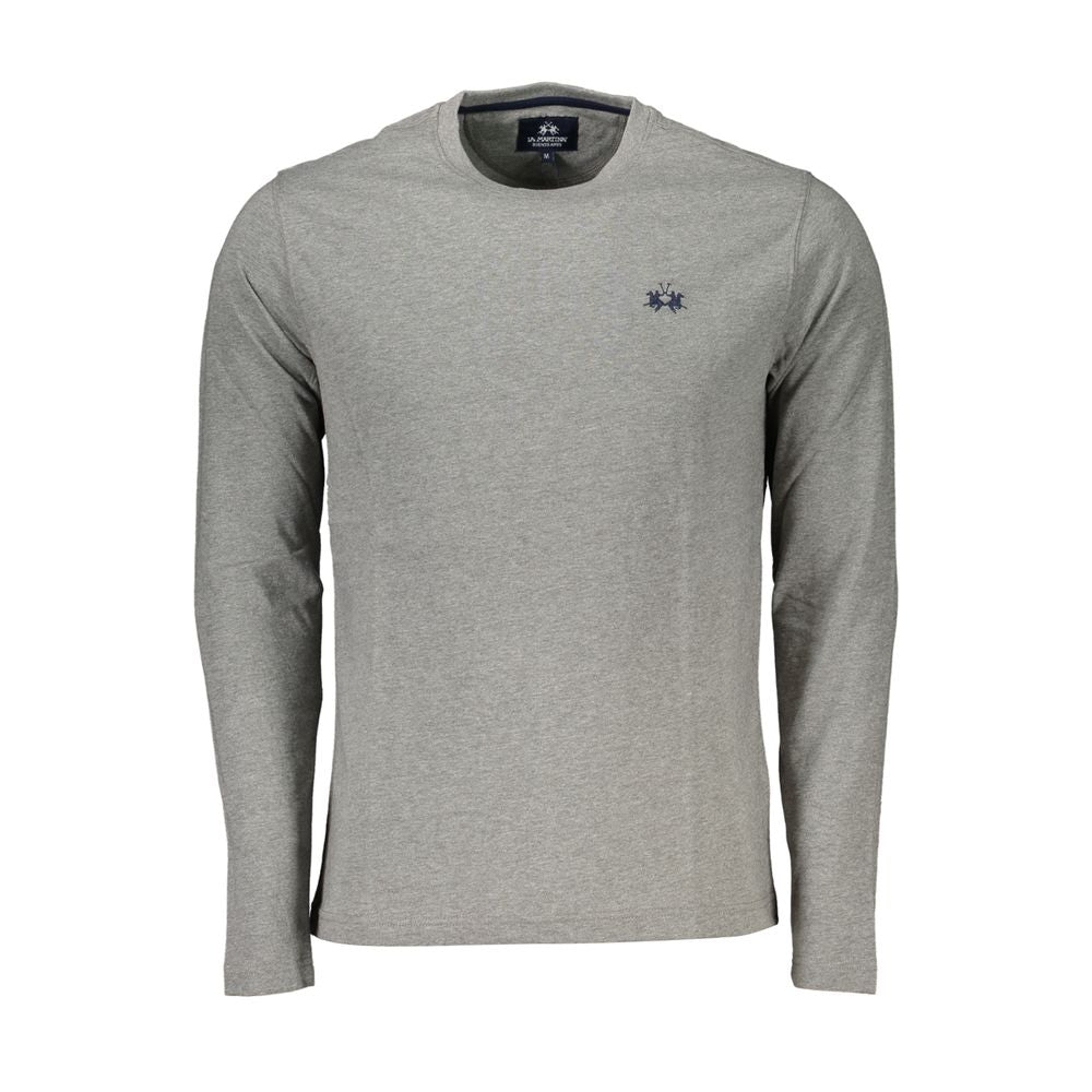 Elegant Long-Sleeved Crew Neck Tee-La Martina-LabelTerrace.com