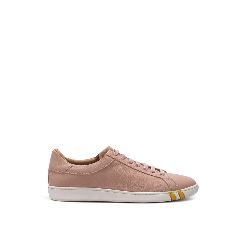 Elegant Pink Cotton Leather Sneakers-Bally-LabelTerrace.com