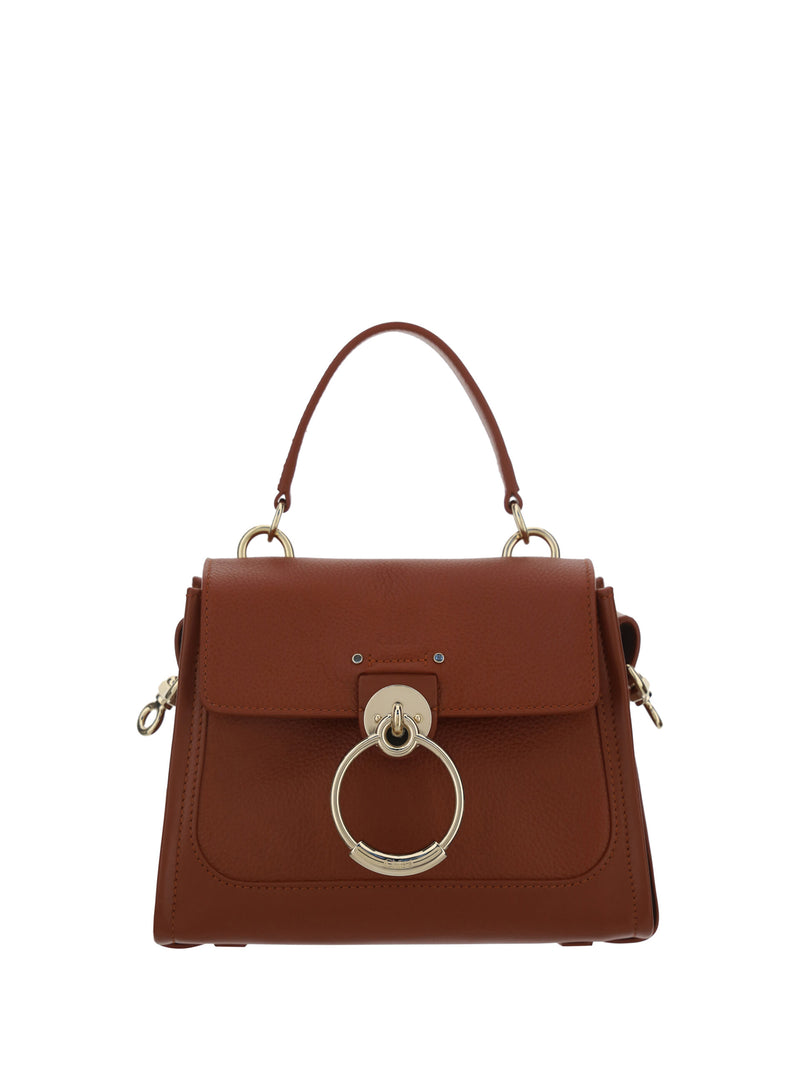 Elegant Sepia Brown Calfskin Shoulder Handbag-Chloé-LabelTerrace.com