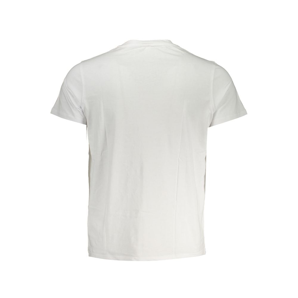 Elegant White Cotton T-Shirt with Pocket Detail-K-WAY-LabelTerrace.com