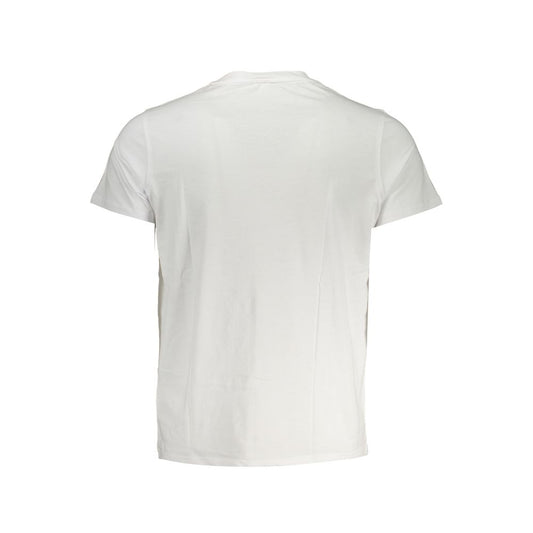 Elegant White Cotton T-Shirt with Pocket Detail-K-WAY-LabelTerrace.com