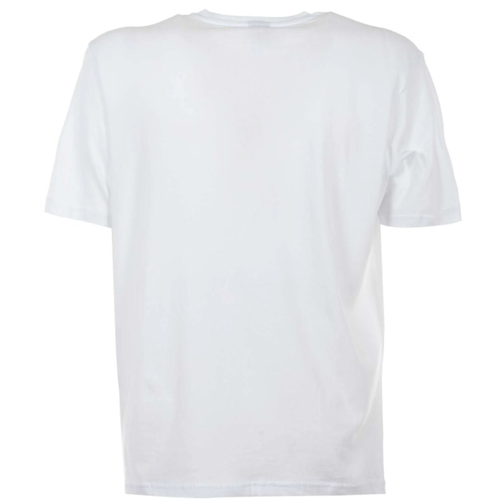 Elegant White Cotton Tee with Bold Blue Logo-North Sails-LabelTerrace.com