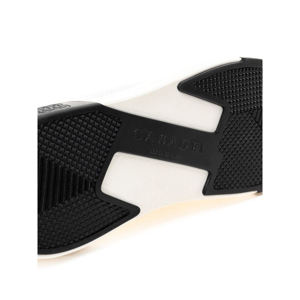 Elegant White Leather Sneakers-Casadei-LabelTerrace.com