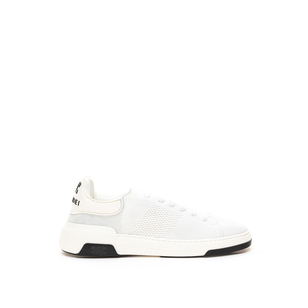 Elegant White Leather Sneakers-Casadei-LabelTerrace.com