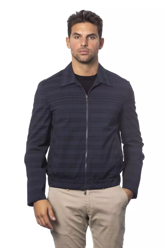Elegant Wool Blend Bomber Jacket-Verri-LabelTerrace.com