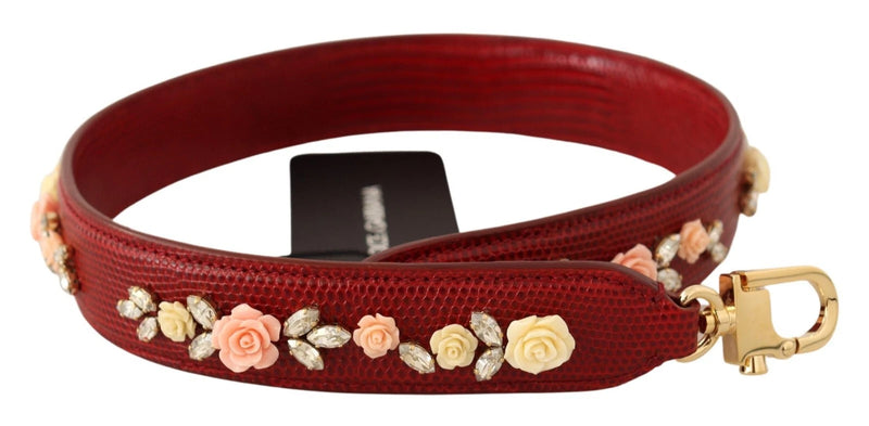 Floral Crystals Exotic Shoulder Strap Bag Accessory-Dolce & Gabbana-LabelTerrace.com