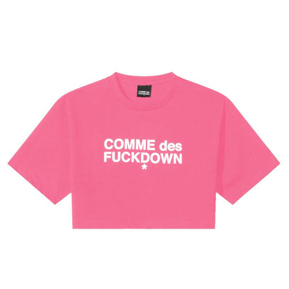 Fuchsia Cotton Women T-Shirt-Comme Des Fuckdown-LabelTerrace.com