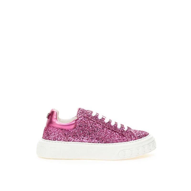 Fuchsia Elegance Leather Sneakers-Casadei-LabelTerrace.com