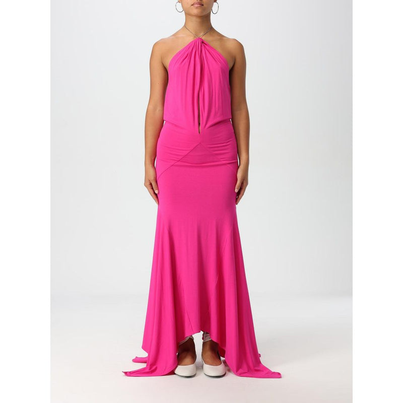 Fuchsia Jersey Cocktail Dress